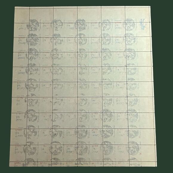 Vintage MNH 1969 Scott #1382 College Football 6 Cent Stamp Sheet of 50 Stamps - Picture 3 of 5